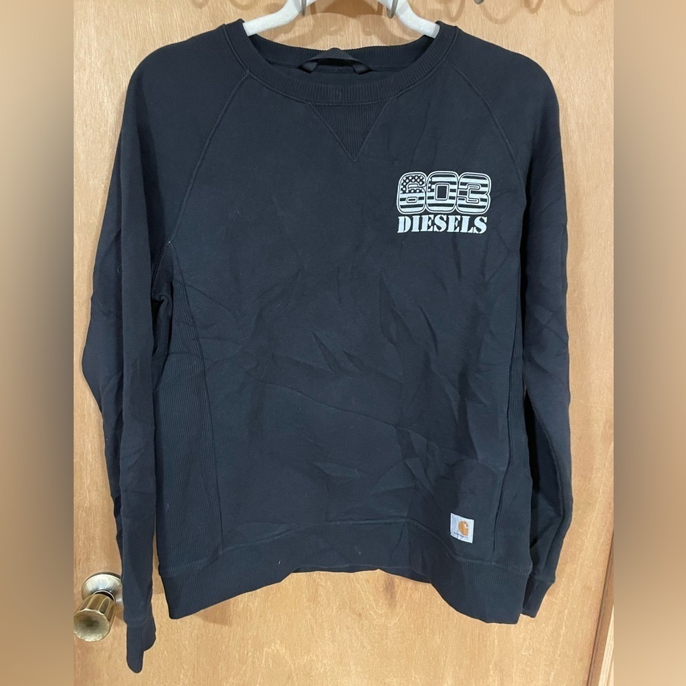 CARHARTT- 603 Diesels relaxed fit crew neck, black